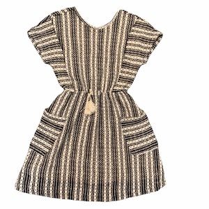 🌈 3 for $25 🌈 Zara Kids Dress black & cream knit Sz 12-14